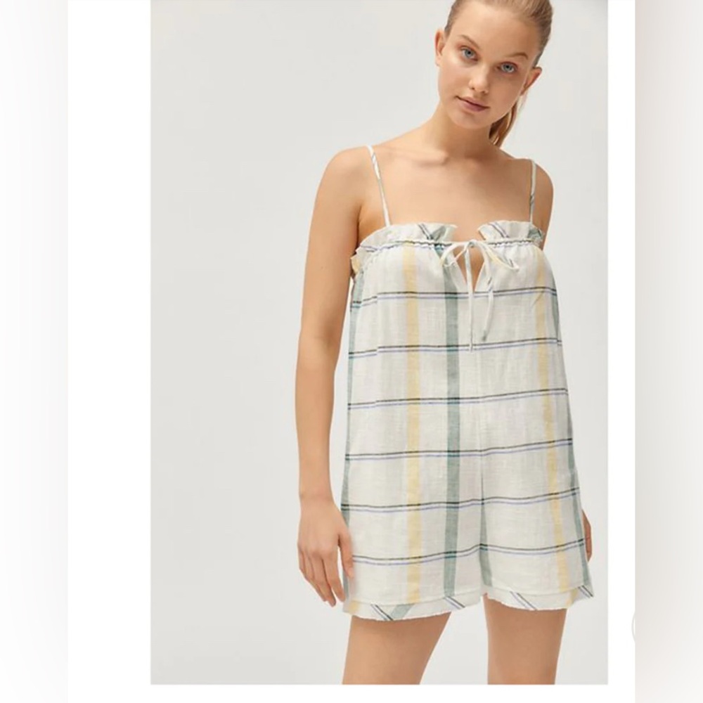 Urban Outfitters UO Lacey Shapeless Striped Playsuit Romper Size XS